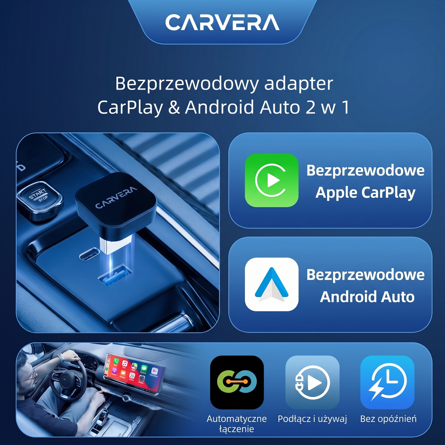 Carvera™ - Plug&Play CarPlay